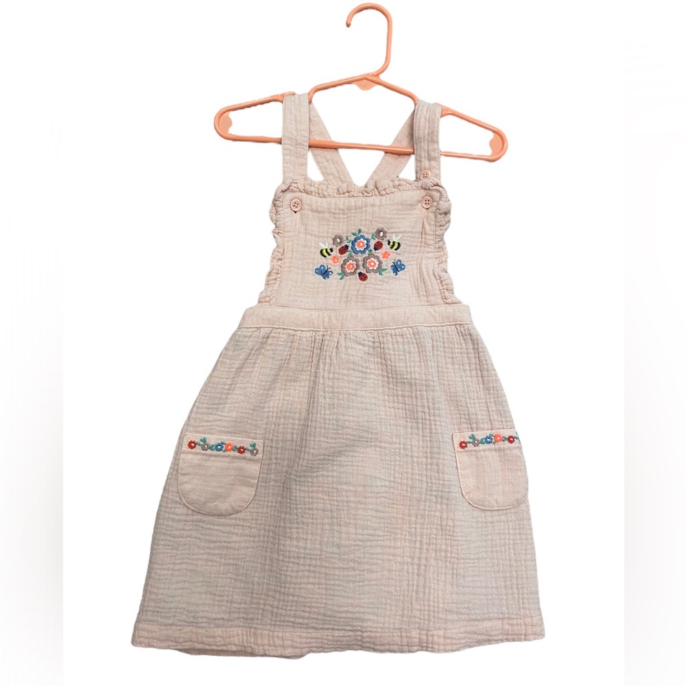 Boden Light Pink Floral Pinafore